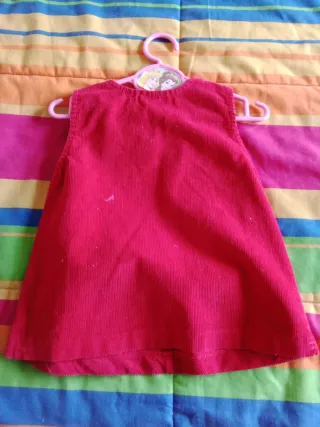 Vestido bebé rojo con apliques