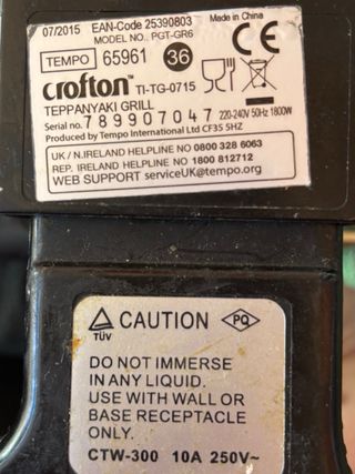 Plancha Eléctrica Mesa