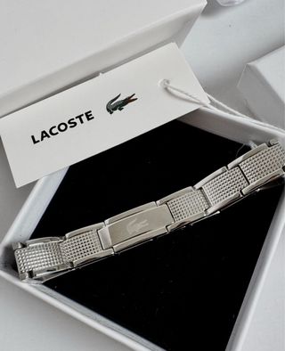 Pulsera Lacoste Stencil Acero Inox NUEVA