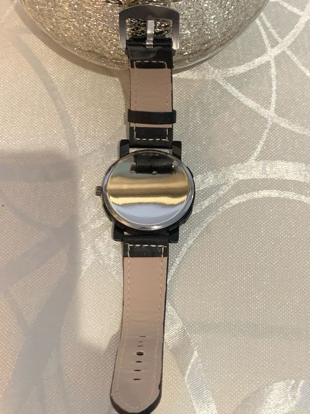 Reloj SKL Calavera Negro y Plateado