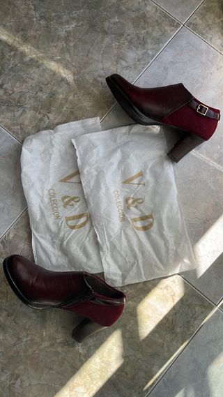Botines Burdeos Talla 39