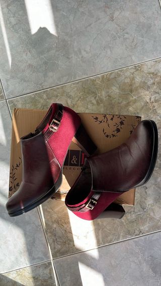 Botines Burdeos Talla 39