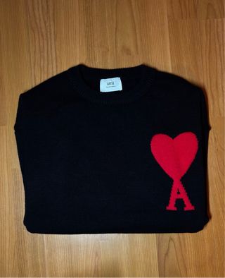 Sweatshirt Ami Paris coração vermelho