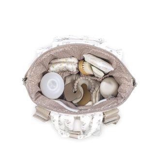 Mochila Walking Mum flores rosa