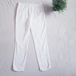 Pantalón verano cremalleras blanco zara woman S