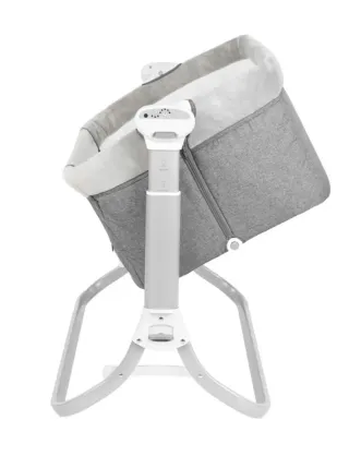 Minicuna gris con patas ajustables