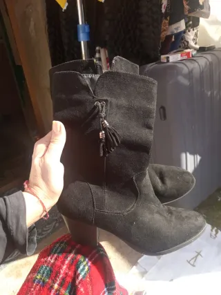 Botín térmico chica negro talla 40