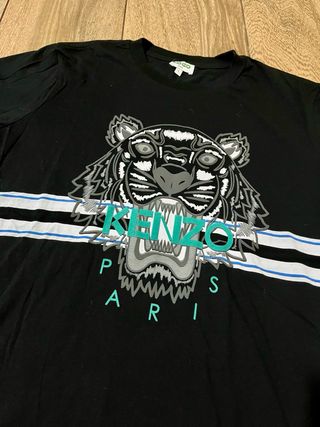 Camiseta Kenzo Negra Tigre