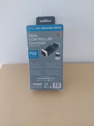 Cargador Dual Mandos PS5, Xbox/Switch Indeca