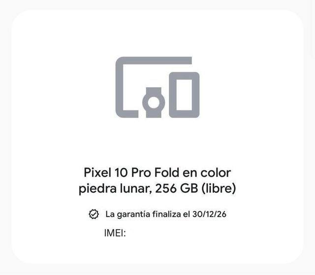 PRECINTADO Google Pixel 10 Pro Fold 256GB