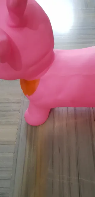 Reno saltador infantil rosa