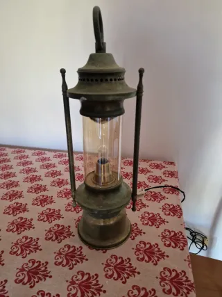 Lampada stile marittimo vintage ottone