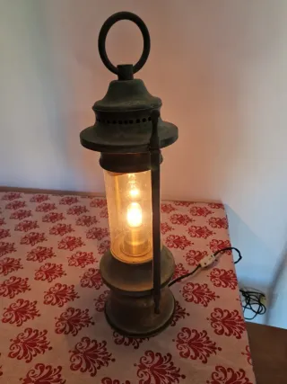 Lampada stile marittimo vintage ottone