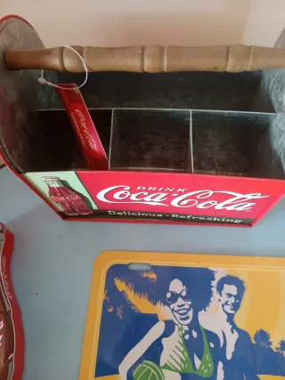 Set Oggetti Coca Cola: Portabottiglie, Penna, Vass