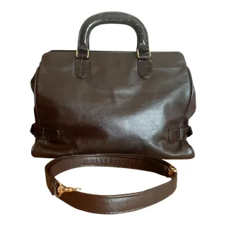 Borsa Fendi Boston in pelle marrone a tracolla anni '70