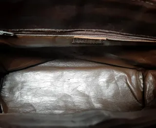 Borsa Fendi Boston in pelle marrone a tracolla anni '70