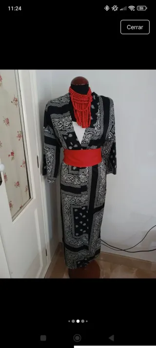 Kimono bandana negro talla única