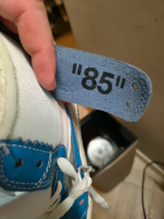 Nike Air Jordan 1 Off White UNC Blue EU 43 US 9.5