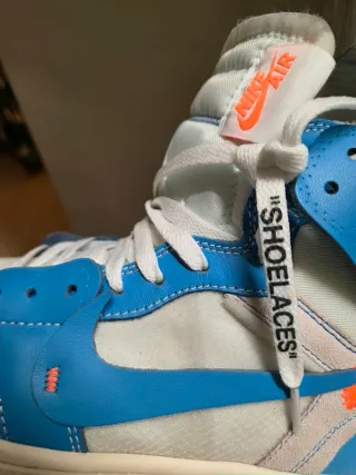 Nike Air Jordan 1 Off White UNC Blue EU 43 US 9.5