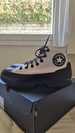 Botas Converse Piel Blancas