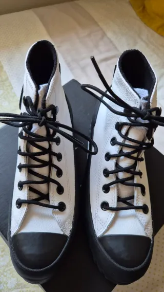 Botas Converse Piel Blancas