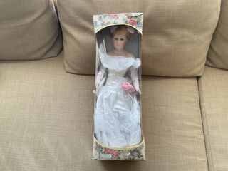 Muñeca Novia Porcelana 50cm Caja Original