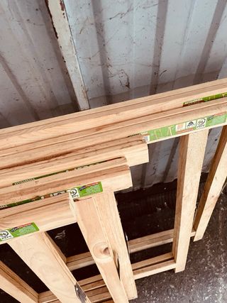 5 Caballete Madera Pino Natural 74cm