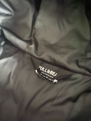 Cazadora negra acolchada talla M