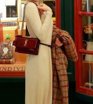 Bolso YSL Sunset Rojo Charol