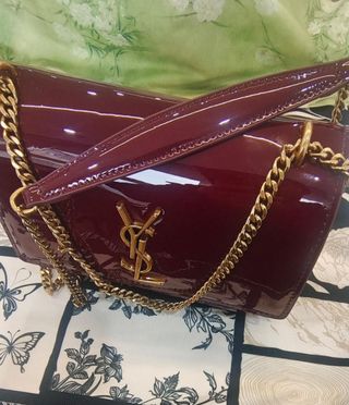 Bolso YSL Sunset Rojo Charol