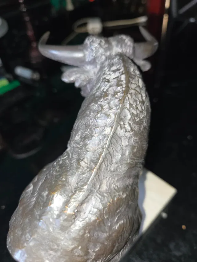 Figura Bronce Toro Busto Andrés Peralta