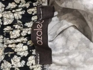 Falda larga estampada con abertura