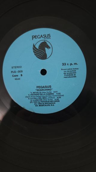 Pegasus - Searching LP Vinilo Italo Disco