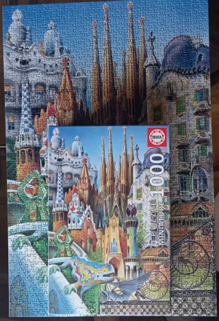 Puzzle Educa 1000 piezas Gaudí Barcelona