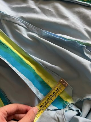 Traje Flamenca Azul y Verde Lima