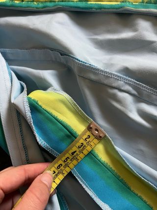 Traje Flamenca Azul y Verde Lima