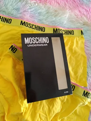 2 Calzoncillos Moschino Boxer Algodón Talla L