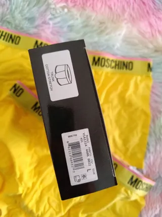 2 Calzoncillos Moschino Boxer Algodón Talla L
