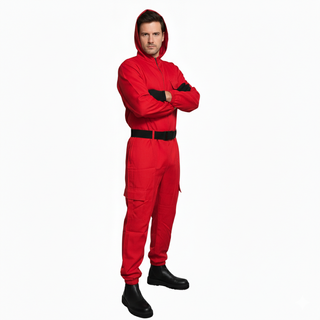 Disfraz Guardia Rojo Mono Adulto S-M-L-XL. Nuevo.