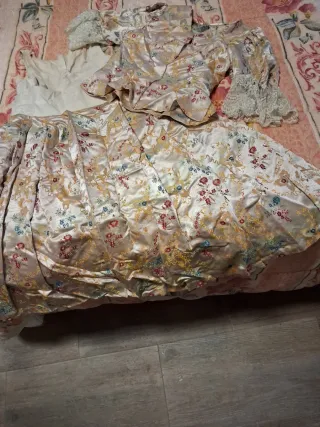 Vestido Fallera Oro Multicolor