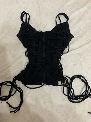 Camisa Mango Estampada Naranja