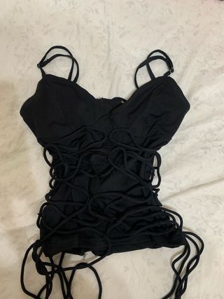 Camisa Mango Estampada Naranja