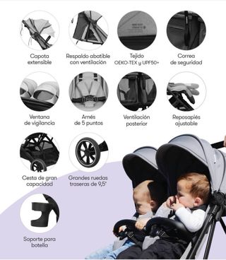 Silla de Paseo Gemelar Tour Twin Casualplay