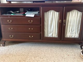 Mueble TV madera marrón