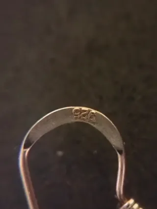 Pendientes Plata Luna Azul