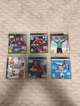 Lotto 6 Giochi PS3 - PES, FIFA, Virtua Tennis