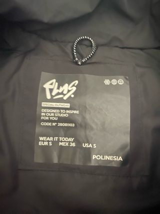Chaleco acolchado blanco y negro Talla S