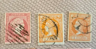 Lote Sellos Isabel II.