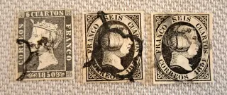 Lote Sellos Isabel II.