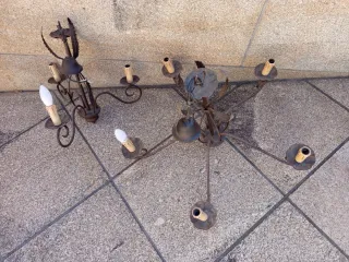 Lámpara de techo de metal